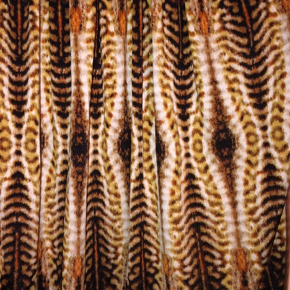 Worthington gold & brown with beaded neck tank top - Picture 5 of 6